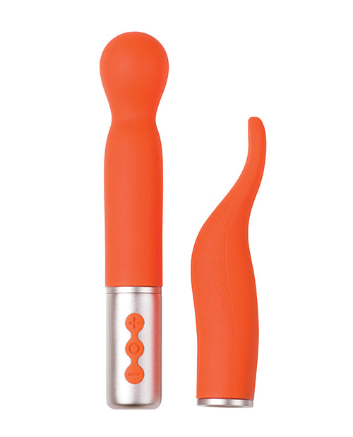 The Naughty Collection Interchangeable Heads Vibrator - Coral Bundle