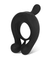 Kairos Vibrating Cock Ring w/ 3 Bullets - Black