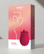 Teresa The Rose Toy w/ Tongue Vibrator - Red