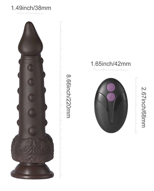 Alger 8; Thrusting Dildo - Black