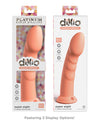 Dillio Platinum 8; Super Eight Silicone Dildo - Peach