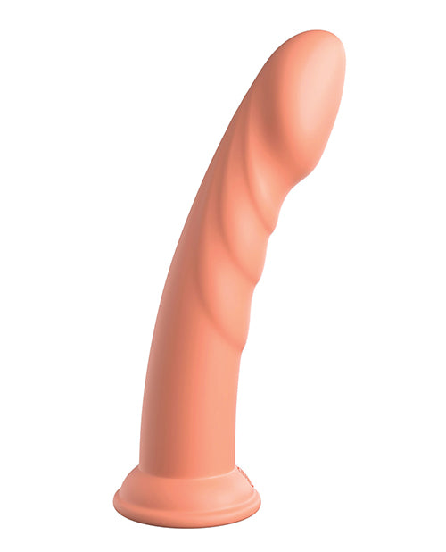 Dillio Platinum 8; Super Eight Silicone Dildo - Peach