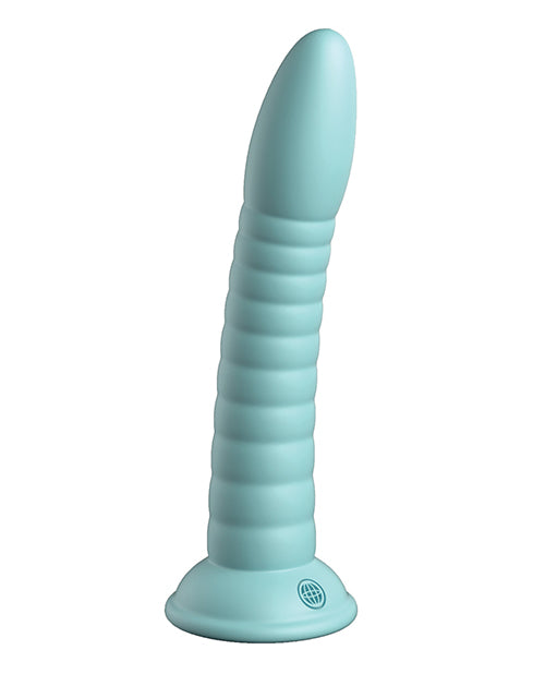 Dillio Platinum 7; Wild Thing Silicone Dildo - Teal