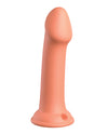 Dillio Platinum 6; Big Hero Silicone Dildo - Peach