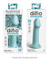 Dillio Platinum 6; Big Hero Silicone Dildo - Teal