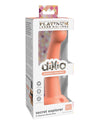 Dillio Platinum 6; Secret Explorer Silicone Dildo - Peach