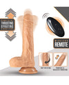 Blush Dr. Skin Silicone Dr. Grey 7; Thrusting Dildo - Vanilla