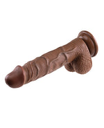 Evolved 8 Realistic Dildo w/Balls - Dark