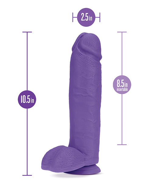 Blush Au Naturel Bold Huge 10; Dildo - Purple