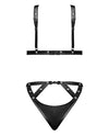 Lust Contessa Cupless Strappy Brazilian Teddy Black L/XL