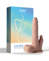 Colter App Controlled Realistic 8.5 & Thrusting Dildo Vibrator w/Clit Licker - Ivory