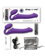 Strap On Me Vibrating Bendable Strapless Strap On Large - Purple