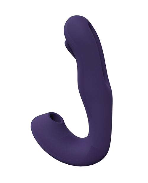 Shots Vive Yuna Dual Action Airwave Vibrator &amp; G-Spot Stimulator - Purple