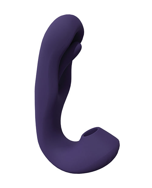 Shots Vive Yuna Dual Action Airwave Vibrator &amp; G-Spot Stimulator - Purple