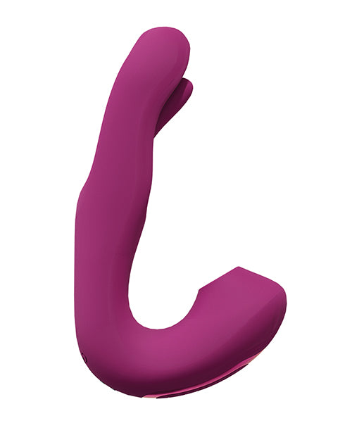 Shots Vive Yuna Dual Action Airwave Vibrator &amp; G-Spot Stimulator - Pink