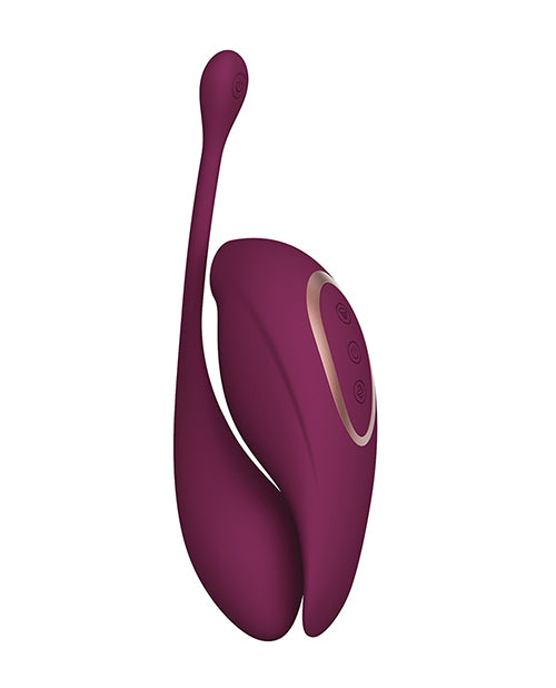 Shots Twitch 2 Vibrator w/Remote Control Vibrating Egg - Burgundy