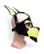 665 Playful Pup Hood - O/S Black/Yellow