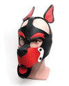 665 Playful Pup Hood - O/S Black/White/Red