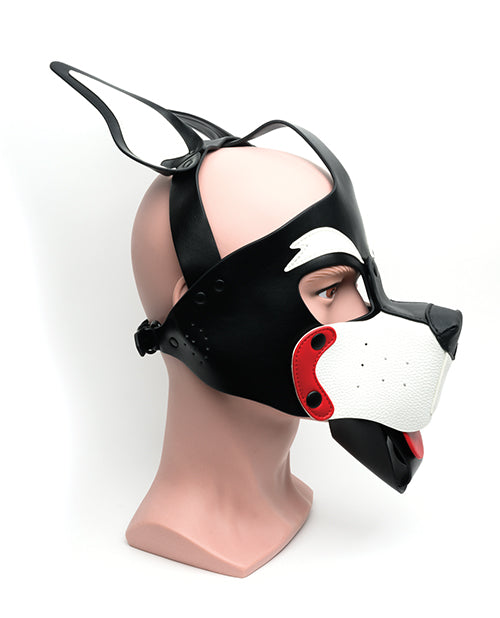 665 Playful Pup Hood - O/S Red/White/White