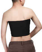 Gender Fluid Strapless Chest Compression Binder - XXL Black