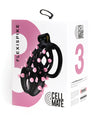 Sport Fucker Cellmate FlexiSpike Chastity Cage - Size 3 Black/Pink