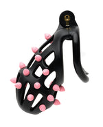 Sport Fucker Cellmate FlexiSpike Chastity Cage - Size 2 Black/Pink