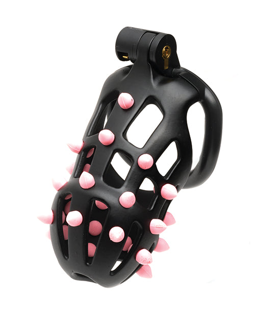 Sport Fucker Cellmate FlexiSpike Chastity Cage - Size 2 Black/Pink