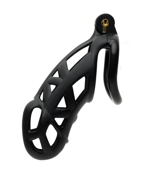 Sport Fucker Cellmate Guardian Chastity Cage - Size 4 Black