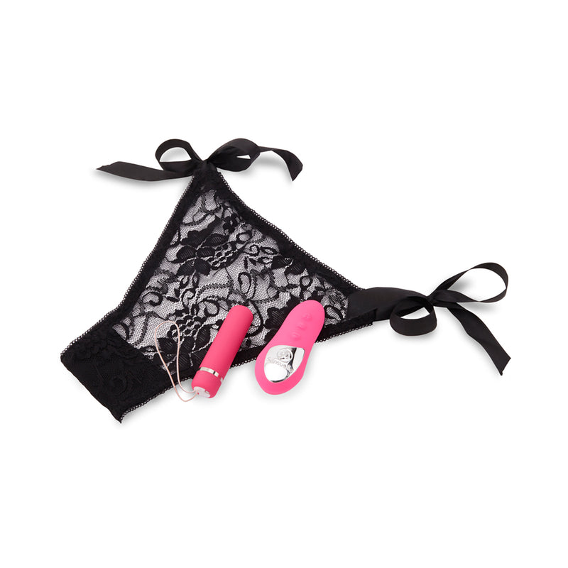 Nu Sensuelle Pleasure Panty with Remote Control 15 Function Bullet - Pink