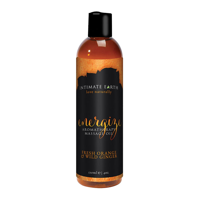 Intimate Earth Aromatherapy Massage Oil - Energize 4oz