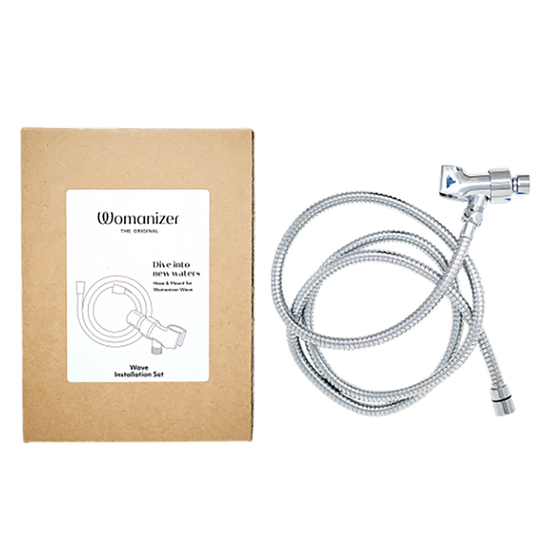 Womanizer Wave Shower Hose & Shower Arm Mount Set Chrome