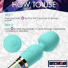 10X Turquoise Dual Ended Silicone and Glass Wand