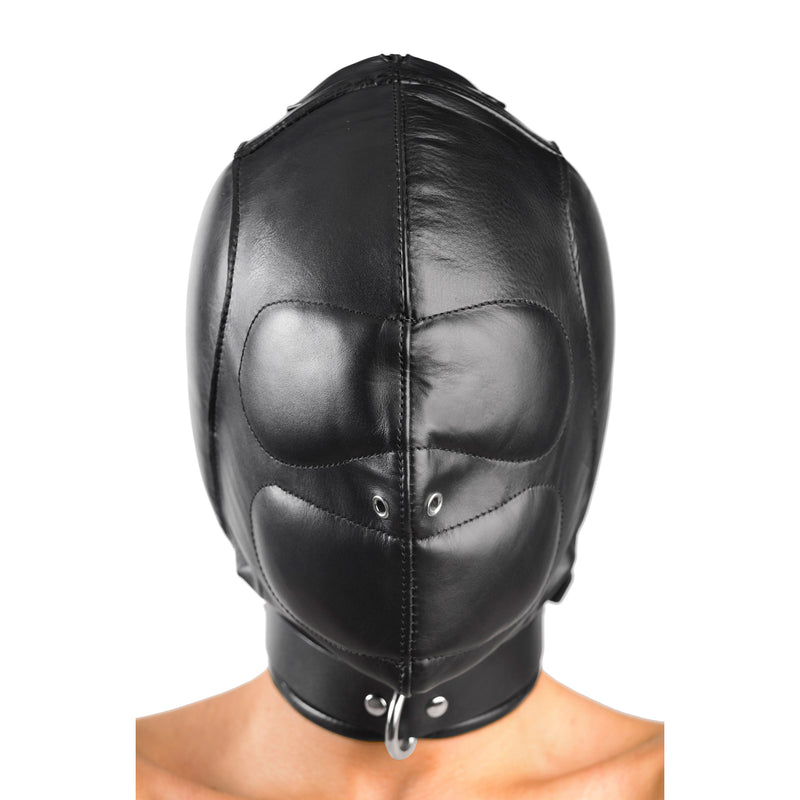 Padded Leather Hood - MediumLarge