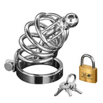 Asylum 4 Ring Locking Chastity Cage