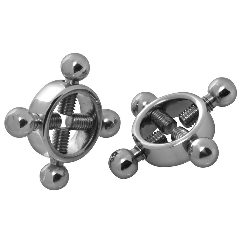 Stainless Steel Rings of Fire Nipple Press Set