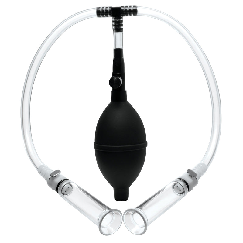 Nipple Pumping System with Dual Detachable Acrylic Cylinders