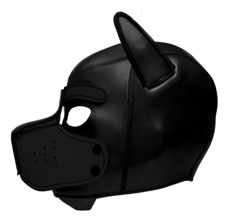 Spike Neoprene Puppy Hood - Black