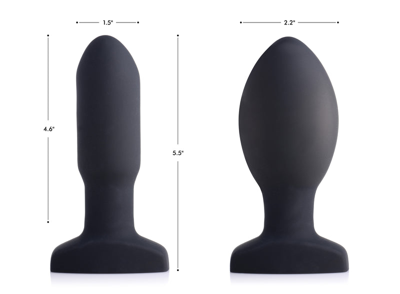 Worlds First Remote Control Inflatable 10X Vibrating Missile Silicone Anal Plug