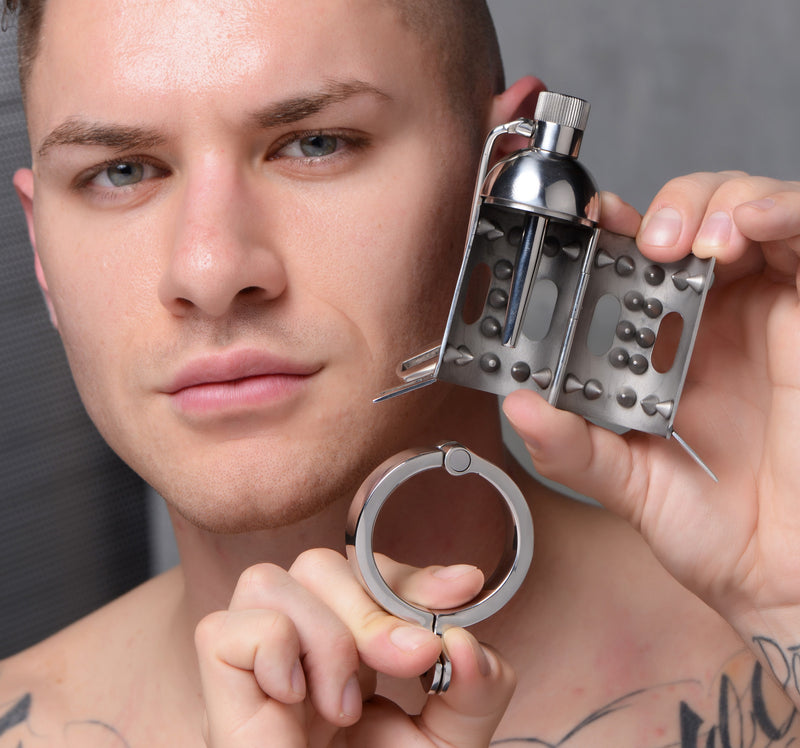 Spiked Chamber Chastity Cage