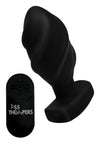 The Driller 10X Swirled Silicone Remote Control Vibrating Butt Plug