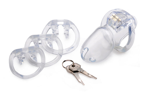 Clear Captor Chastity Cage - Large