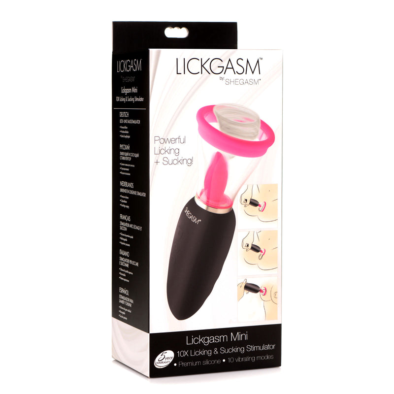 Lickgasm Mini 10X Silicone Licking and Sucking Stimulator