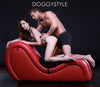 Kinky Couch Sex Chaise Lounge with Love Pillows - Red