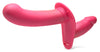 28X Double Diva 1.5 Inch Double Dildo with Harness and Remote Control - Pink