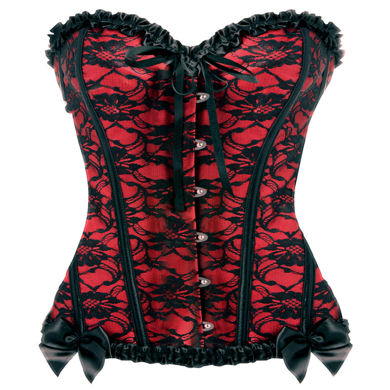 Scarlet Seduction Lace-up Corset and Thong - Medium