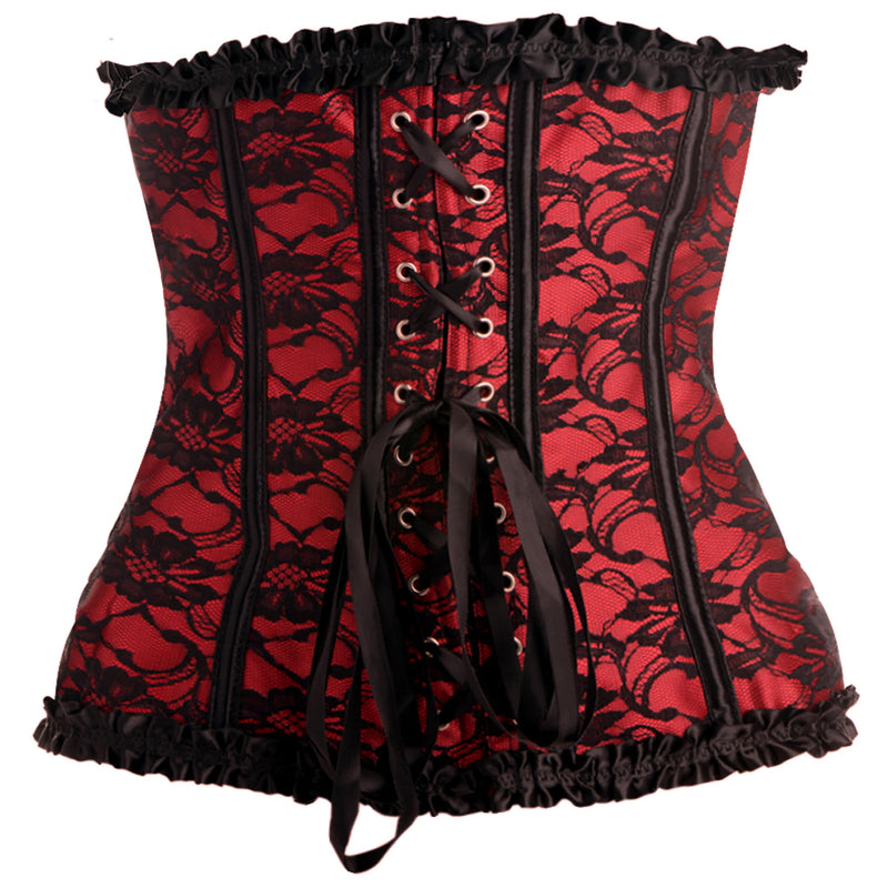 Scarlet Seduction Lace-up Corset and Thong - Medium