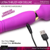 Ultra Thrust-Her Deluxe Thrusting and Vibrating Silicone Wand