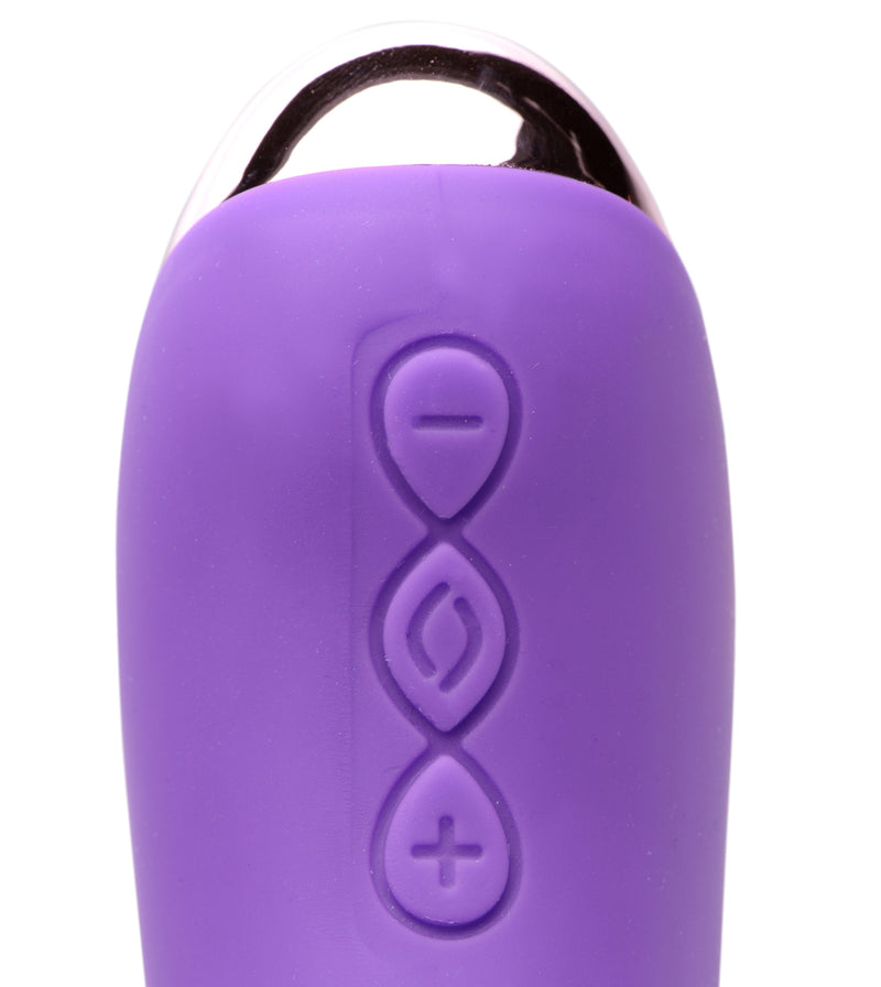 50X Silicone Beaded Vibrator - Purple