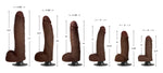 Jock Dark Vibrating Dildo with Balls - 10 Inch