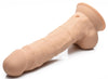 8 Inch Silexpan Hypoallergenic Silicone Vibrating Dildo - Medium